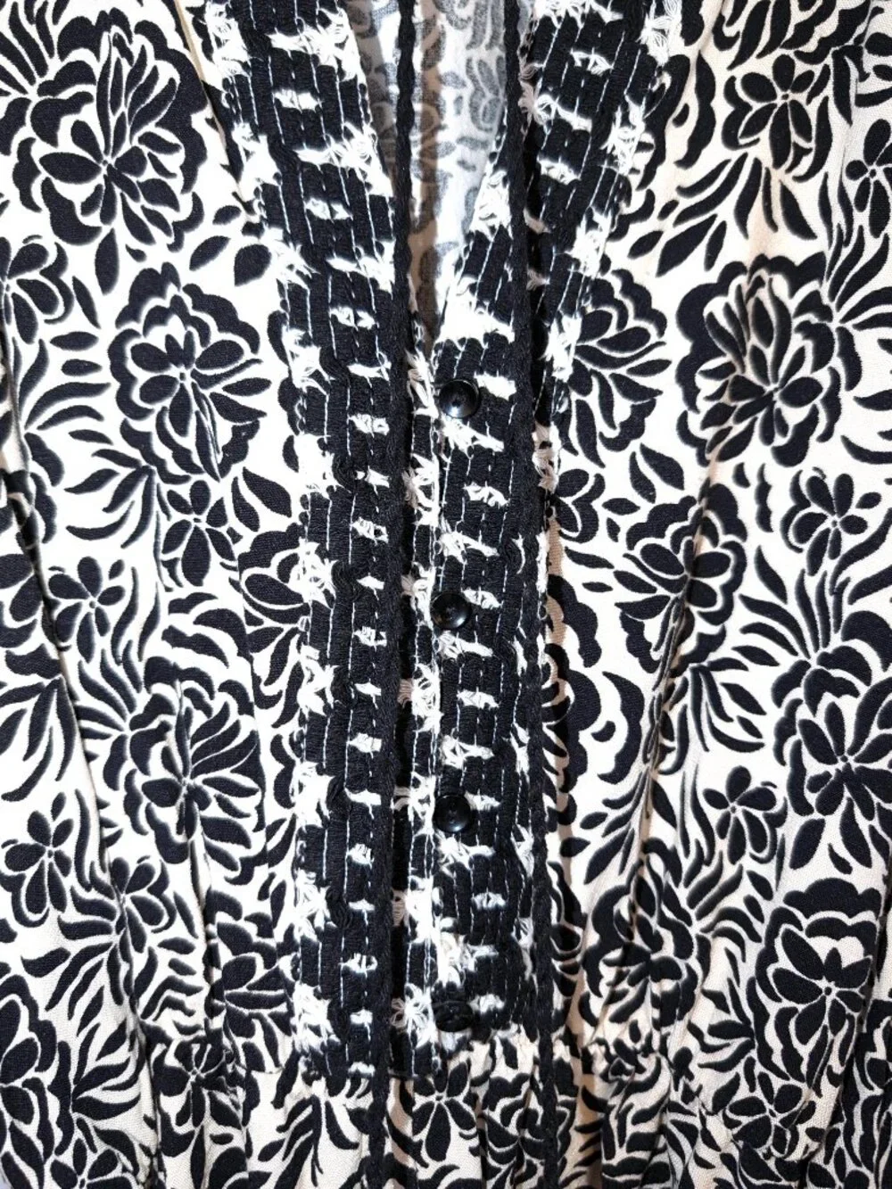 Zara | Linen Blend Floral Print Belted Romper with Tassels | Size	Large